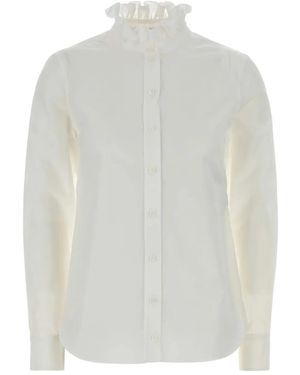 McQueen Ruffle-collar shirt - Weiß