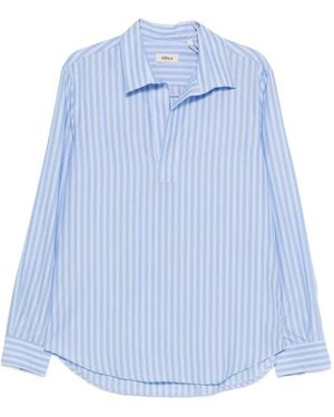 Altea Striped Notch Shirt - Blue