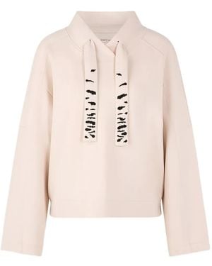 Marc Cain Tie Sweatshirt - White