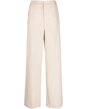 Blanca Vita Overlapping-Panel Palazzo Trousers - Natural