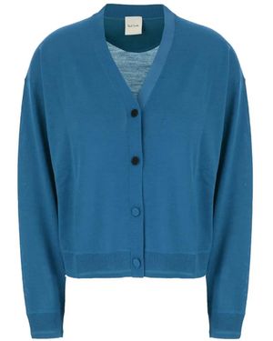 Paul Smith V-Neck Button-Up Cardigan - Blue