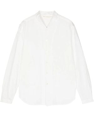 Forme D'expression Camicia Senza Colletto - Bianco