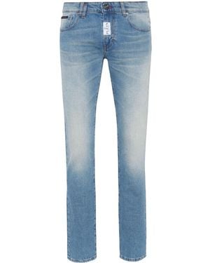 Philipp Plein ローライズ スキニージーンズ - ブルー