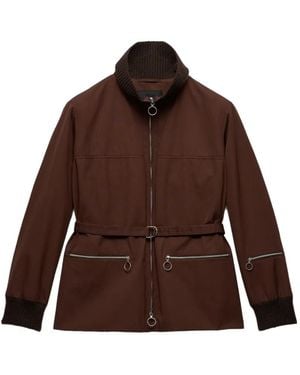Prada Technical Fabric Jacket - Brown