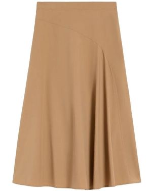 Max Mara A-Line Skirt - Natural