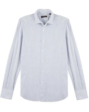 Slowear Chemise En Coton À Rayures - White