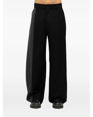 Feng Chen Wang Butoon-Fastening Belt-Loops Trousers - Black