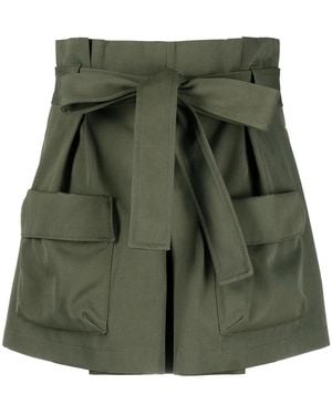 RED Valentino Belted Cargo Shorts - Green