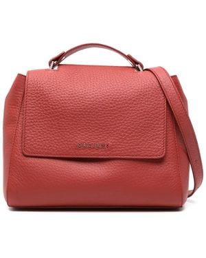 Orciani Sveva Soft Leather Tote Bag - Red