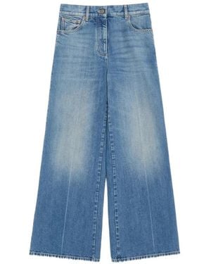Valentino Garavani Vaqueros Con Efecto Desgastado - Azul