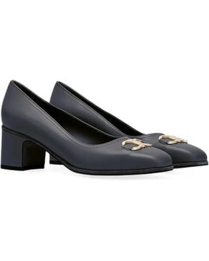 Ferragamo Giancini Ornament Pumps - Black