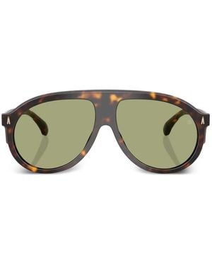 Moncler Fhaite Tortoise-Effect Sunglasses - Green