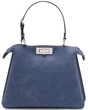 Fendi Sac Cabas À Détails De Cadenas - Bleu