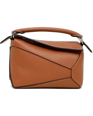 Loewe Mini Puzzle Edge Bag - Brown