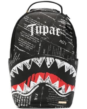 Sprayground Zaino Tupac Shark-Print Backpack - Black