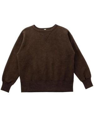 TAIGA TAKAHASHI Lot.603 V-Insert Sweatshirt - Brown