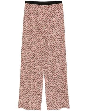Siyu Pantalon Tallis À Imprimé Géométrique - Multicolour