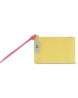 Furla Iride Envelope Clutch Bag - Yellow