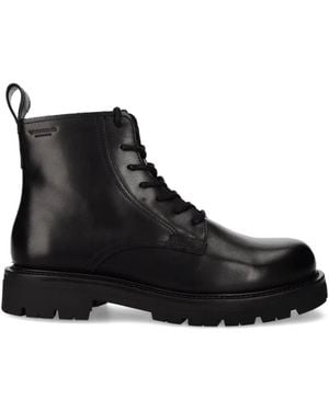 Vagabond Shoemakers Lace-Up Chunky-Sole Ankle Boots - Black