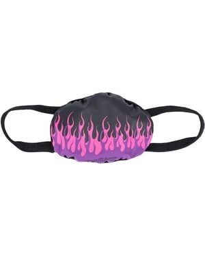 Vision Of Super Flame Print Face Mask - Purple