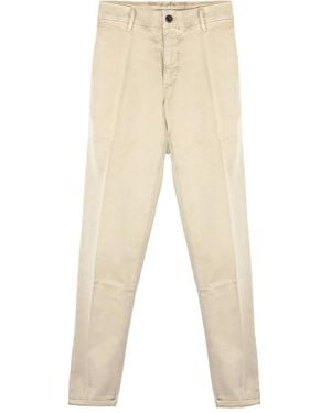 Incotex Stretch Slim Trousers - Natural