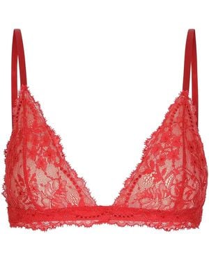 Dolce & Gabbana シャンティリーレース ブラ - レッド