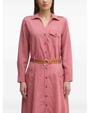 La Petite Francaise Charles Striped Pocket Shirt - Pink