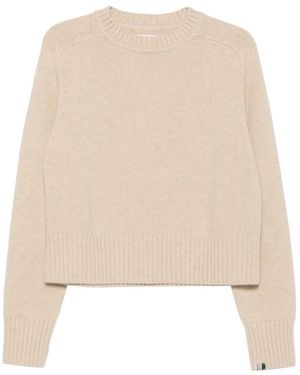 Extreme Cashmere Please Ribbed-Trim Sweater - Natur