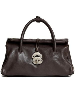 Zanellato Leather Tote Bag - Black