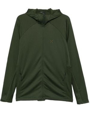 Haglöfs Sudadera Con Capucha Y Cremallera - Verde