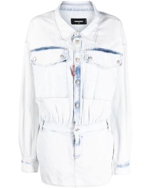 DSquared² Ausgeblichenes Minikleid - Weiß