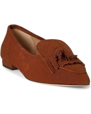 Ralph Lauren Pointed Tassel-Detail Court Shoes - Brown