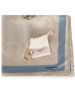 Weekend by Maxmara Floral-Print Silk Scarf - Natural