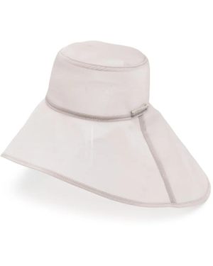 Peserico Semi-Sheer Sun Hat - White