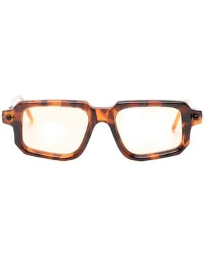 Kuboraum Maske P23 Geometric-Frame Sunglasses - Brown