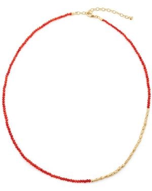Monica Vinader Mini Nugget Gemstone Beaded Necklace - White