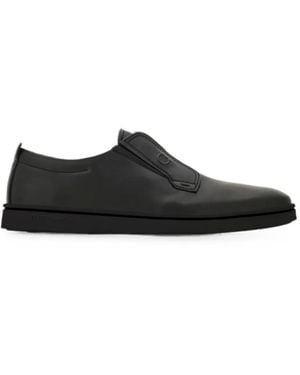Ferragamo Slip-On Derby Shoes - Black