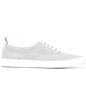 Thom Browne Heritage Canvas Trainers - White