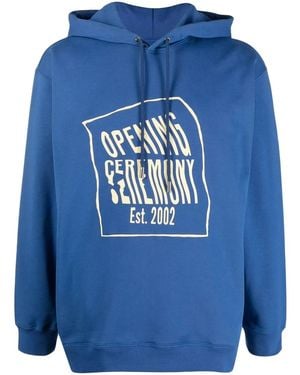 Opening Ceremony Hoodie Mit Logo - Blau