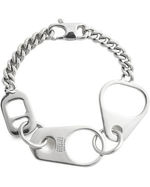 MM6 by Maison Margiela Bottle Cap Chain Bracelet - White