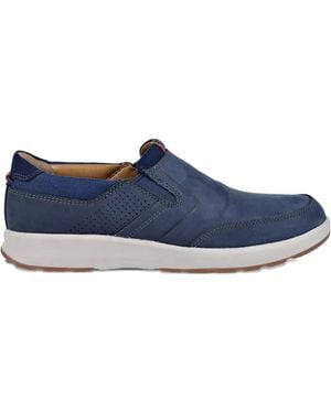 Clarks Un Trail Step Perforated-Detail Loafers - Blue