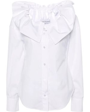 Viktor & Rolf Couture Off-Shoulder Shirt - White