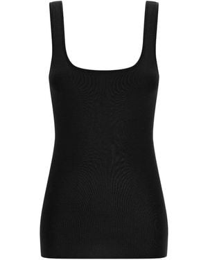Entire studios Square Neckline Top - Black