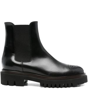 Truman ́s Perforated-Detail Chelsea Boots - Black