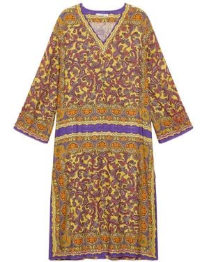 Maliparmi Jurk Met Paisley-Print - Geel