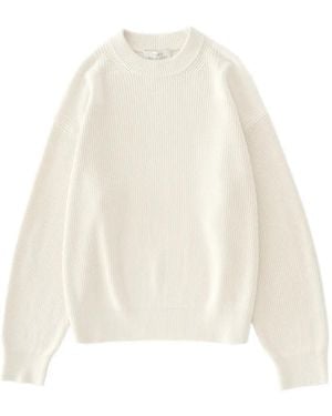 Studio Nicholson Combo Knitted Jumper - White