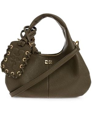 Ganni Bolso Shopper Hobo Mini - Verde