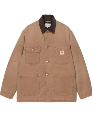 Carhartt Og Chore Corduroy-Collar Shirt Jacket - Brown