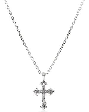 Emanuele Bicocchi Petit Collier Rose Cross - Metallic
