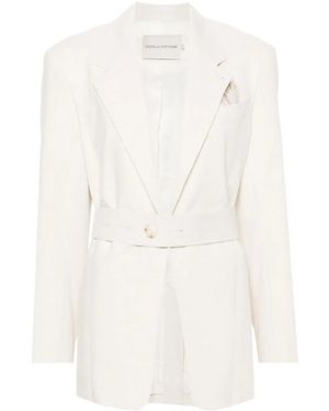 Camilla & Marc Floris Belted Blazer - White